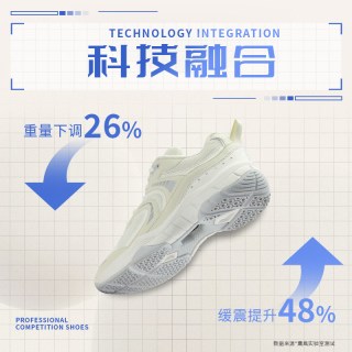 移动端：KUMPOO 专业羽毛球鞋女鞋防滑透气减震耐磨抗扭运动鞋男熏风D26