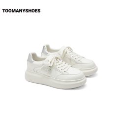 TOOMANYSHOES 2026年新款理想周末舒适厚底小白鞋增高板鞋女