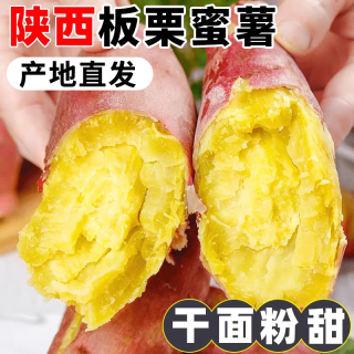 康田汇 陕西临潼板栗红薯红薯干当季新鲜蔬菜生鲜自然熟地瓜整箱 精选装5斤装拇指红薯净重4斤