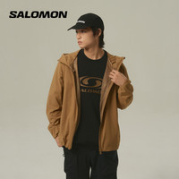 萨洛蒙 男款 户外运动潮流休闲防风透气外套 MODYSSEY WINDSHELL JKT 赭色 C29932 L 175/96A
