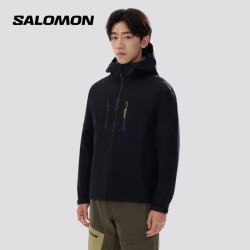 萨洛蒙 男款 城市轻户外舒适透气防水潮流茄克衫 GREPON GTX SHELL JKT 黑色 C30078 M 170/92A