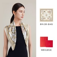 移动端：上海故事 2024春季真丝桑蚕丝方巾女丝巾款礼盒