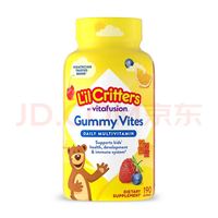 丽贵 小熊糖(L'il critters)美国进口婴幼儿童复合维生素水果口味软糖 190粒*1瓶