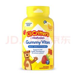丽贵 小熊糖（L'il critters）美国进口婴幼儿童复合维生素水果口味软糖 190粒*1瓶