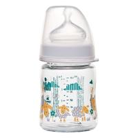NIP 昵哺 435063 玻璃奶瓶 120ml 灰色 3月+
