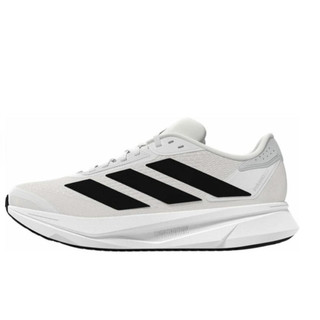 adidas DURAMO SL 2.0 跑鞋 缓震防滑 透湿排汗 网眼布短跑训练 男款/白色/黑色/浅银色 42