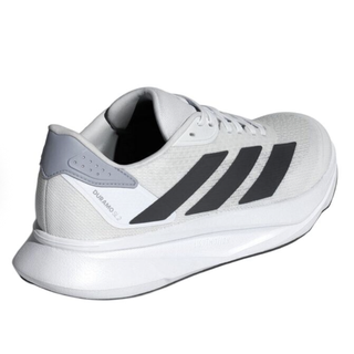 adidas DURAMO SL 2.0 跑鞋 缓震防滑 透湿排汗 网眼布短跑训练 男款/白色/黑色/浅银色 42