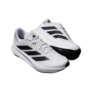 adidas DURAMO SL 2.0 跑鞋 缓震防滑 透湿排汗 网眼布短跑训练 男款/白色/黑色/浅银色 42