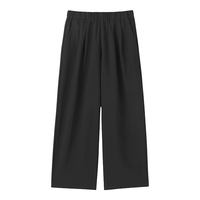 MUJI 無印良品 BE20JA6S 易干轻便 黑色 M 女士休闲裤