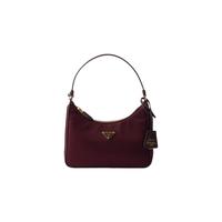 PRADA Re-Edition 2005 Re-Nylon迷你手袋 酒红色