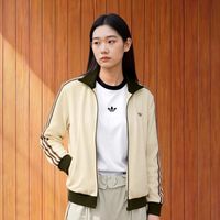 adidas 正品adidas阿迪达斯三叶草男女华夫格宽松运动上衣夹克外套LD6433