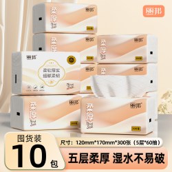 丽邦 抽纸 家用实惠装 原生木浆
