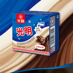 光明牌 白雪冰砖100g*4块 经典奶砖牛奶巧克力味冰淇淋