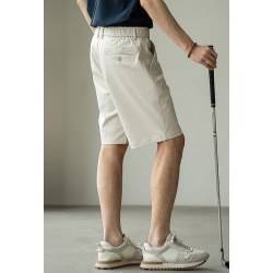 UBV 老钱风天丝棉零感垂顺直筒五分裤男士2026夏季凉感通勤休闲短裤男