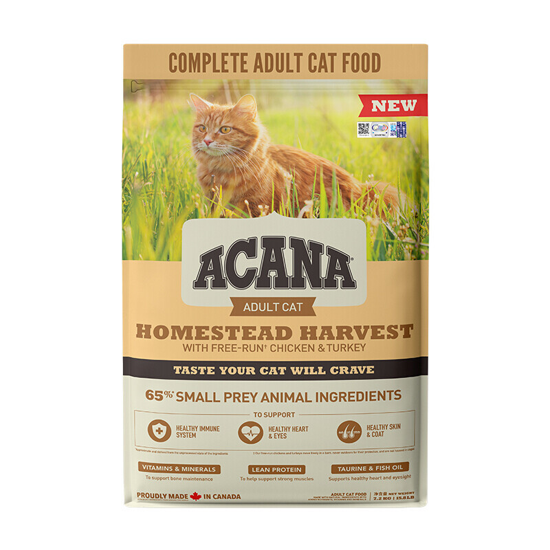ACANA 爱肯拿 丰收家园系列 成猫猫咪干粮 7.2kg