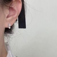 半日逅屿 锆石星星珍珠耳钉2026年新款爆款女小众设计耳环睡觉免摘耳饰 随机发