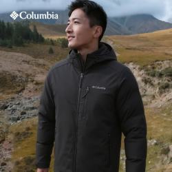 Columbia 26秋冬户外男拒水防风夹棉保暖连帽弹力软壳衣棉服WE3784 010 XL