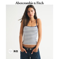 Abercrombie & Fitch 经典小麋鹿图案 吊带上衣26春夏女装139-6239 海军蓝条纹 S (165/88A)