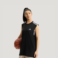 88VIP：adidas 速干简约舒适三条纹篮球运动背心无袖上衣男女夏季