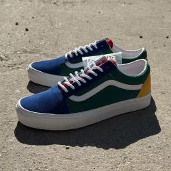 VANS 2026新款经典old skool彩色拼接os休闲运动低帮帆布滑板鞋子