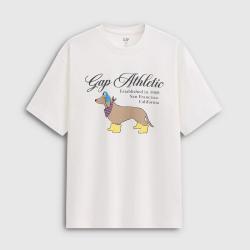 Gap 男女装2026夏季款纯棉logo印花宽松短袖T恤休闲上衣866088