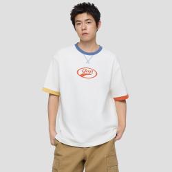 Gap 男女装2026夏季款印花logo撞色圆领短袖T恤866079