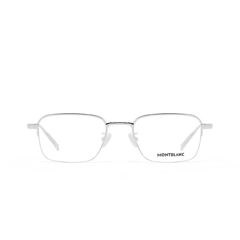 MONTBLANC 万宝龙 MB0220OA 男士金属眼镜框架 银色