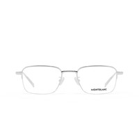 MONTBLANC 万宝龙 MB0220OA 男士金属眼镜框架 银色