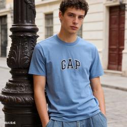 Gap 男女装夏季款纯棉刺绣字母logo短袖T恤美版570044