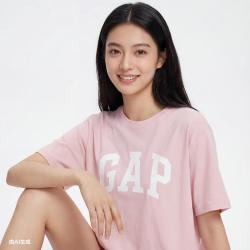 Gap 男女装2026春季款logo字母印花宽松短袖T恤休闲上衣866064