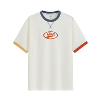 Gap 盖璞 866079 印花Logo撞色圆领短袖T恤