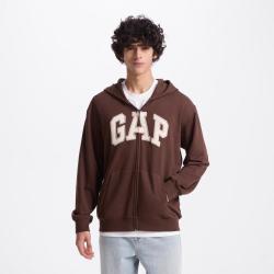 Gap 男女装春款字母logo美式休闲毛圈连帽卫衣外套611720