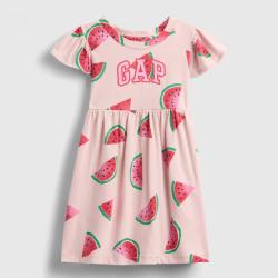 Gap 女幼童春夏季款LOGO印花纯棉短袖连衣裙儿童装美版776629