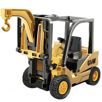 钢力威 合金工程车模型 挖掘机 叉车