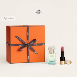 HERMÈS 爱马仕 橘彩星光淡香氛口红套装 (缎光唇膏+淡香水)