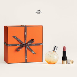 HERMÈS 爱马仕 橘彩星光淡香氛口红套装 (缎光唇膏+淡香水)