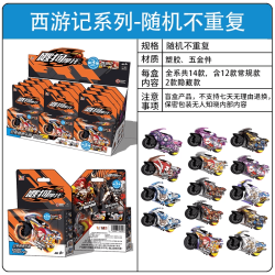 IDoon 飕狗摩托车山海经系列青龙烛龙盲盒儿童惯性车子搜狗飞车玩具 西游记-随机1款