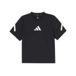 adidas 夏季男大童经典logo舒适透气运动休闲圆领短袖T恤
