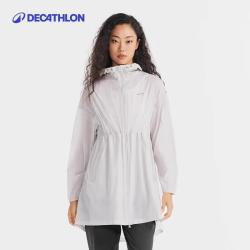 迪卡侬 防晒衣HELIUM500外套衣服女专业防晒5100608 岩灰色