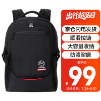 SUISSEWIN 祥兴商务休闲电脑包初高中学生书包笔记本电脑包旅行包黑色9018