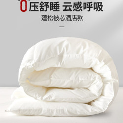 优宜 酒店专用被子冬被冬季加厚保暖单人棉被冬天超蓬松被芯春秋太空被
