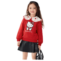 巴拉巴拉 HelloKitty联名 女童卫衣 红色调00466 100