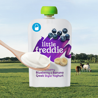 LittleFreddie 酸奶果泥 英版 3段 蓝莓香蕉味 100g