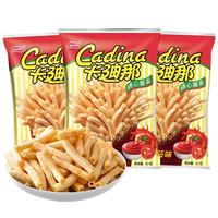 88VIP：Cadina 番茄味通心薯条3袋休闲聚会出游零食膨化小吃