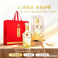 五粮液 52度浓香型白酒500mL 2瓶 礼盒装