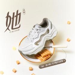 361° 网面轻便透气女式增高复古老爹鞋百搭休闲跑鞋运动鞋