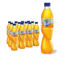 可口可乐 芬达 无糖橙味汽水 500ml*12瓶