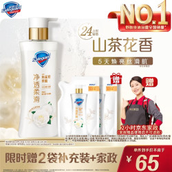 舒肤佳 净透沐浴露山茶花380g 赠：京东家政2小时+沐浴露200g*2