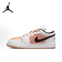 百亿补贴：NIKE AIR JORDAN 1 白粉黑女子简约百搭低帮篮球鞋DM8960-801