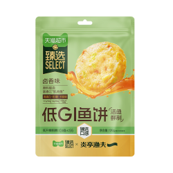 炎亭渔夫 猫超臻选即食低GI鱼饼低升糖非遗传承高蛋白炎亭渔夫休闲海味零食